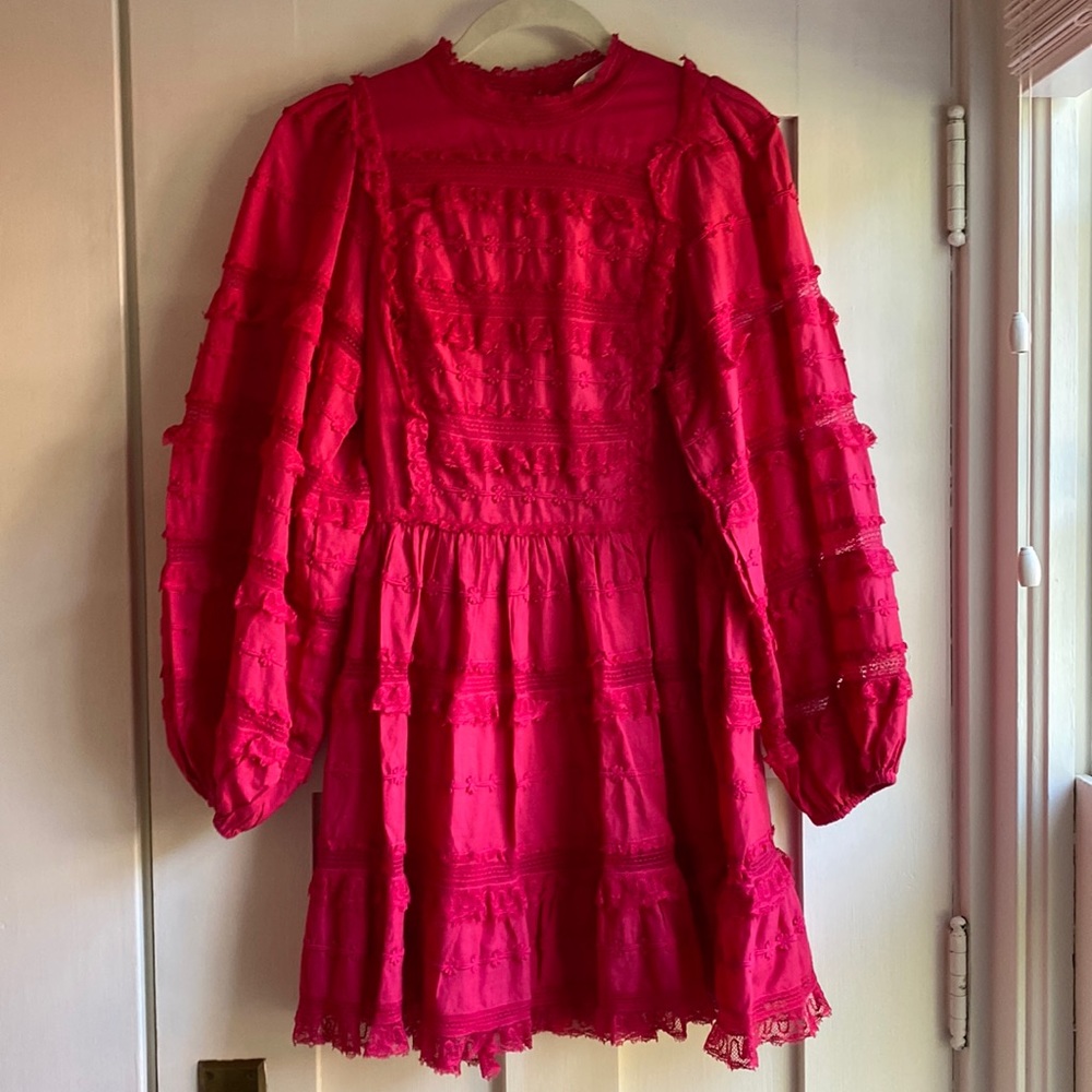 NTW Ulla Johnson Amour Dress in Fuschia size 4